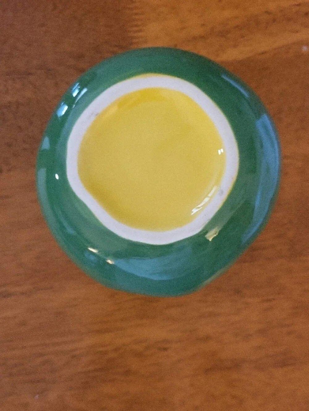 Green and Yellow Ceramic Citrus Reamer Bowl - Home Accents